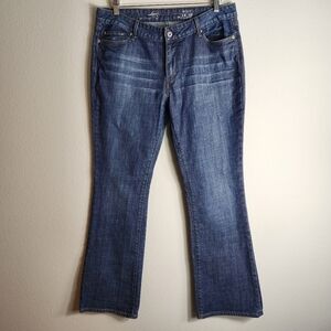 Levis Womens Dark Wash Mid Rise Boot Cut Jeans-Size 14/32